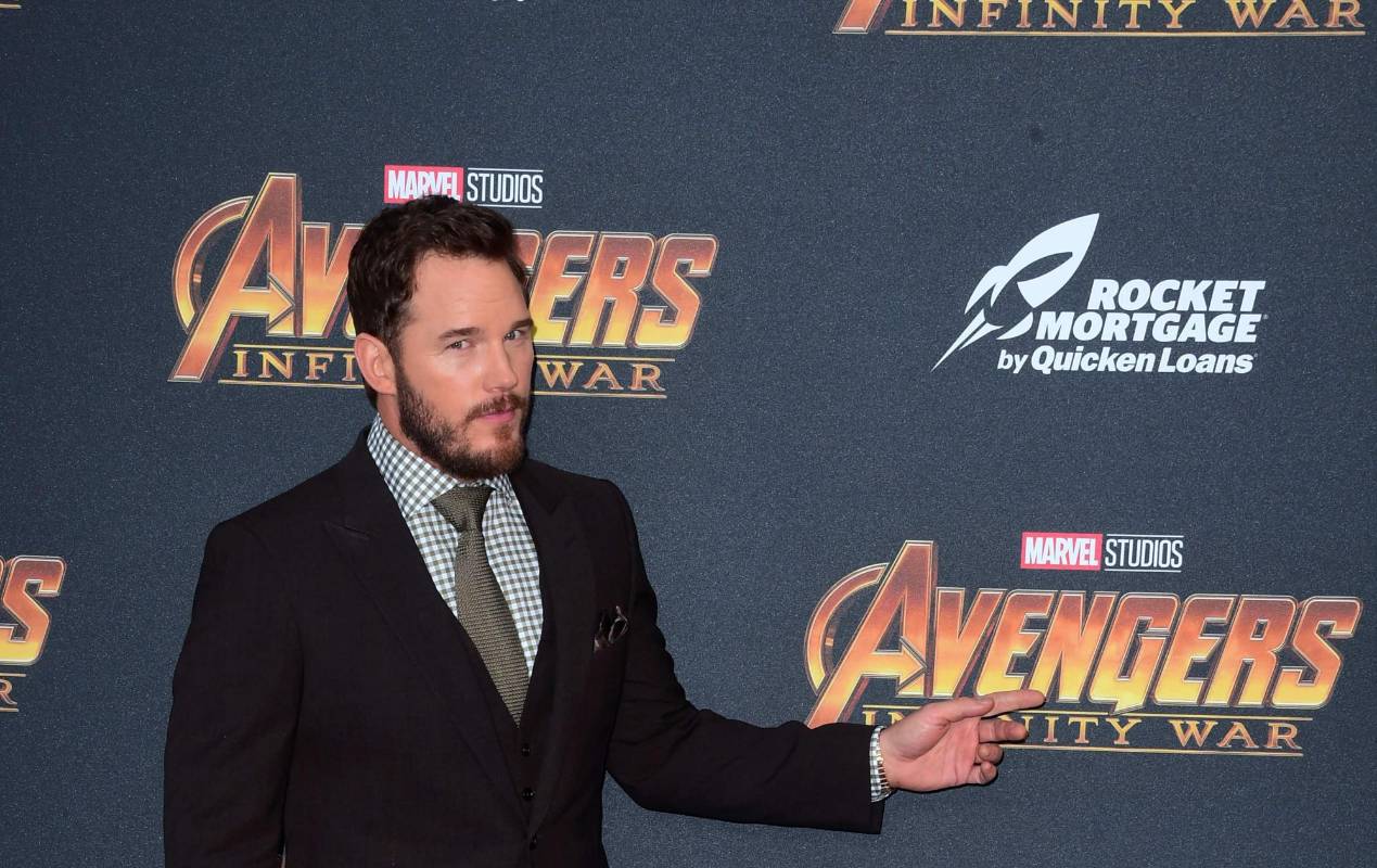Chris Pratt asistió al estreno. FOTO AFP