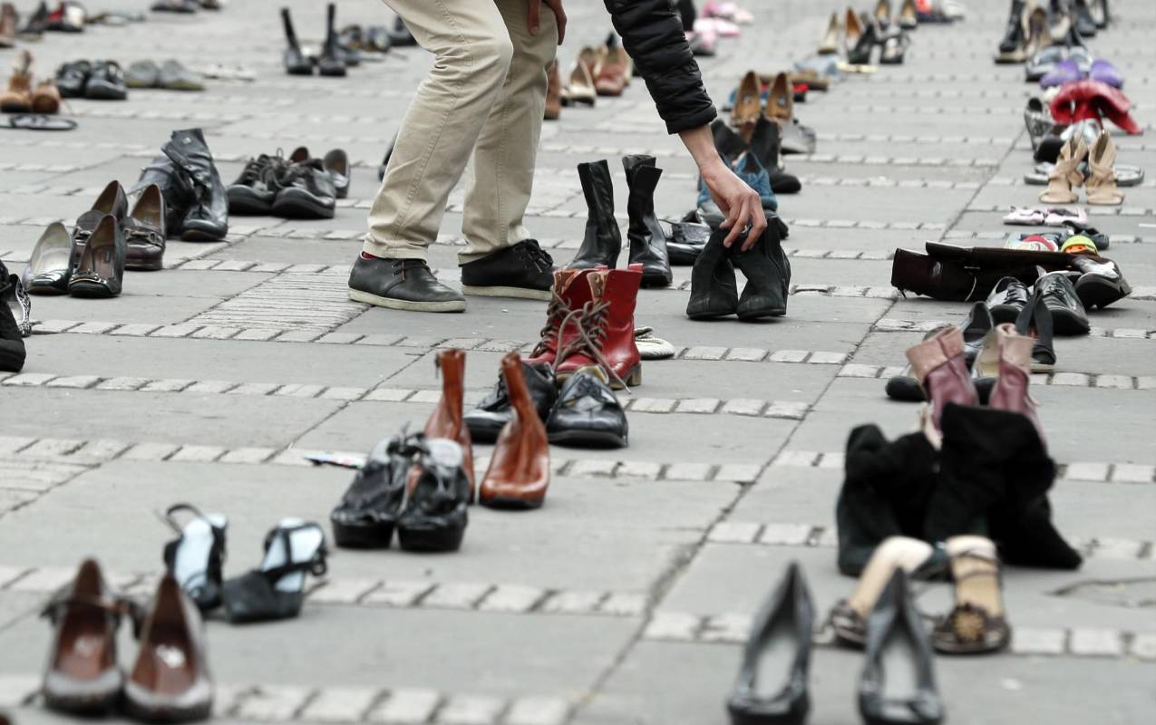 Los venezolanos invitan a los asistentes a “ponerse en sus zapatos” y piden ser acogidos. FOTO EFE