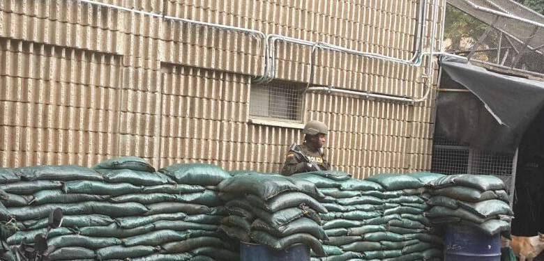 Así quedó el nuevo puesto de la Policía, justo al lado del comando. Foto: Policía