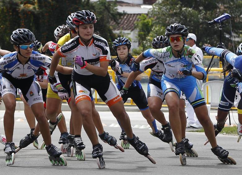 Los mejores del patinaje criollo están en Rionegro. FOTO jaime pérez