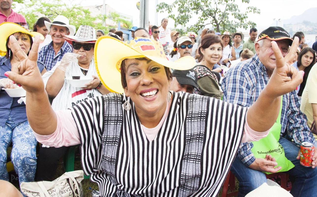 Asistentes al Desfile de Silleteros. FOTO MARIO VALENCIA.