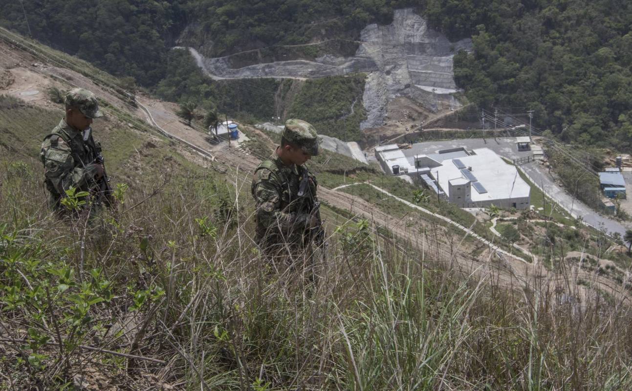 En el área de influencia de Hidroituango hay dos bases militares. En la imagen, la base Capitanes (Briceño). FOTOS DE DONALDO ZULUAGA