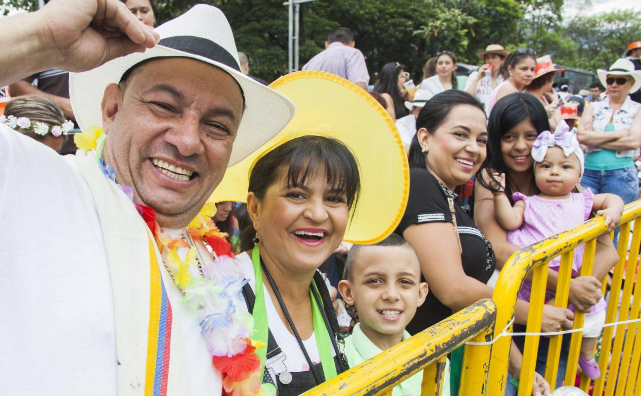 Asistentes al Desfile de Silleteros. FOTO MARIO VALENCIA.