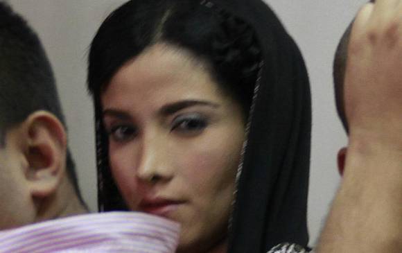 Blanca Zenobia Madrid Benjumea, durante la audiencia de control de garantías en el Palacio de Justicia de Medellín. FOTO RÓBINSON SÁENZ