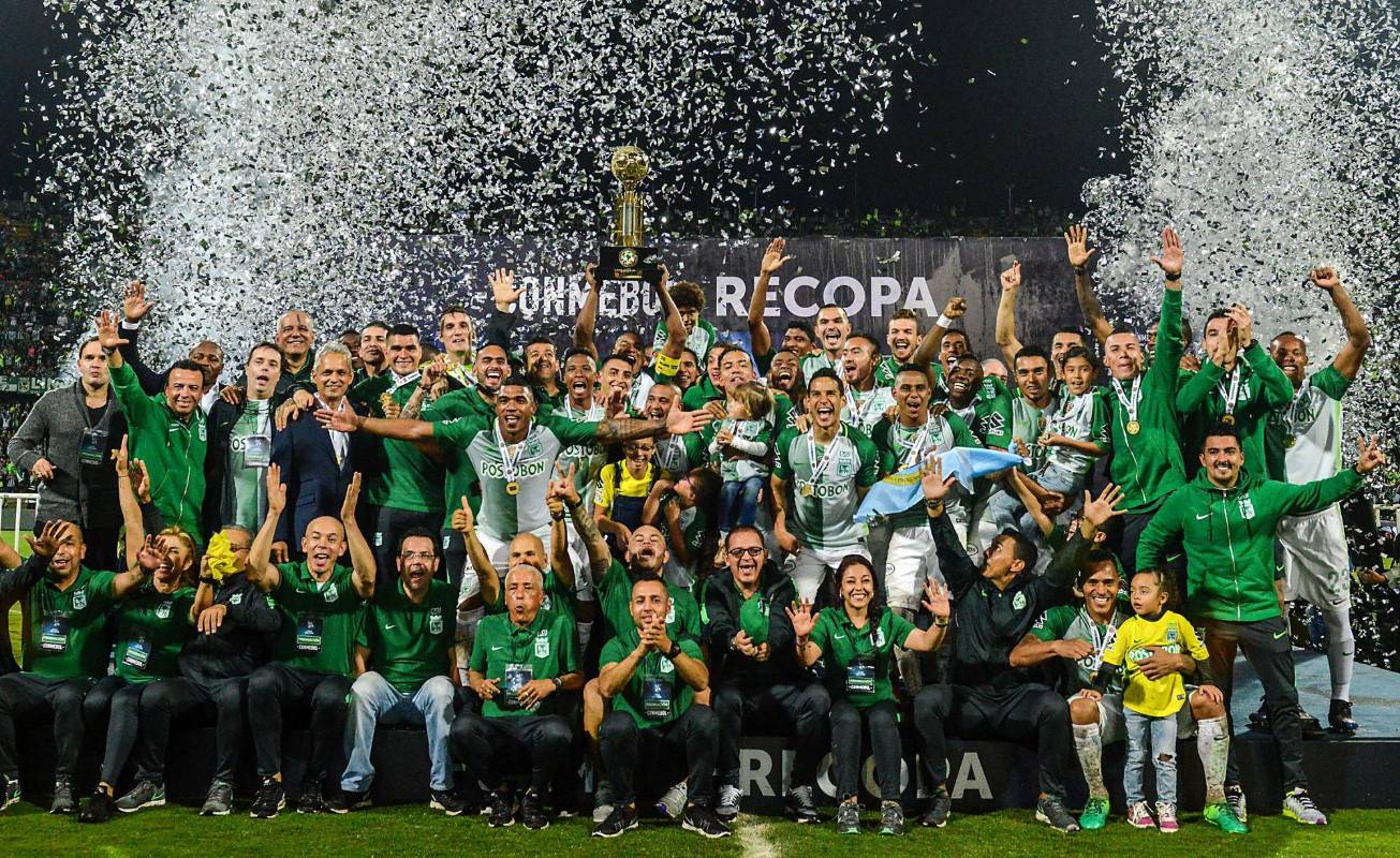 Por el título internacional, Nacional recibe un premio de $1.800 millones. FOTO AFP