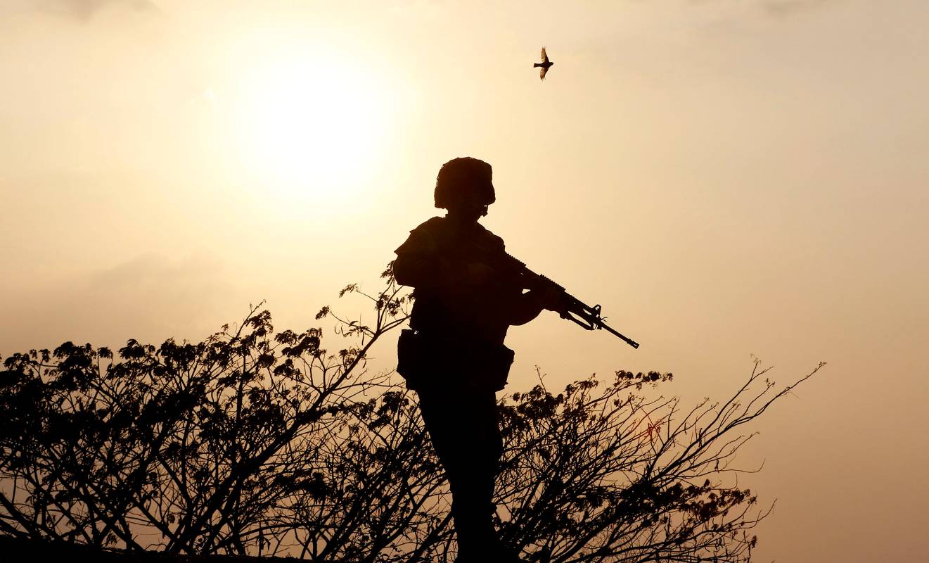 soldados en de la fuerza de tarea nudo del paramillo en cordoba - donaldo zuluaga