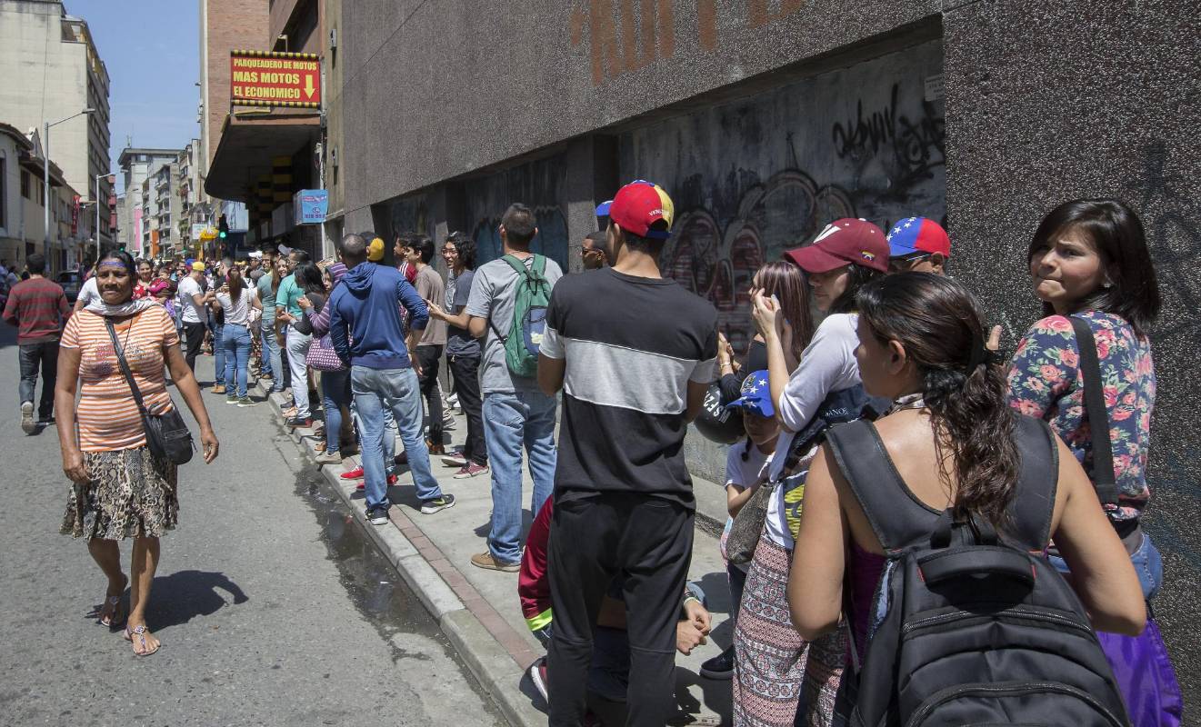 Todos portaban prendas con la bandera venezolana. FOTO DONALDO ZULUAGA 