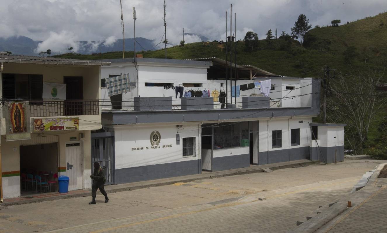 La Policía solo hace presencia en el casco urbano del municipio. FOTO: Donaldo Zuluaga.
