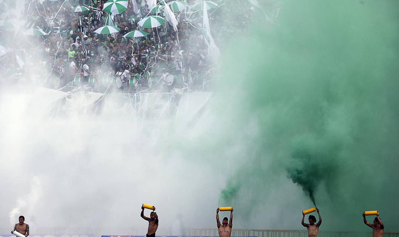 Nacional organizó la fiesta y disfrutó con el triunfo de sus jugadores. FOTO HENRY AGUDELO