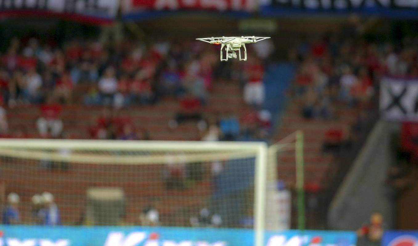 El hecho ocurrió en el Atanasio Girardot, promediando el segundo tiempo, cerca a la tribuna occidental. FOTO JUAN ANTONIO SÁNCHEZ