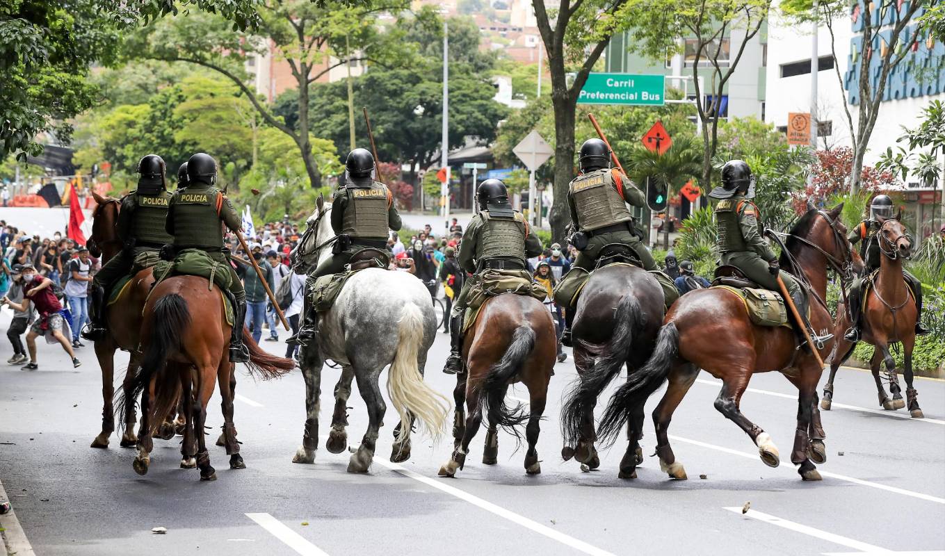 Los controles se realizaron desde el PMU (Puesto de Mando Unificado) con todas las autoridades de control del municipio y la Alcaldía de Medellín, por medio de cámaras de seguridad. FOTO JAIME PÉREZ