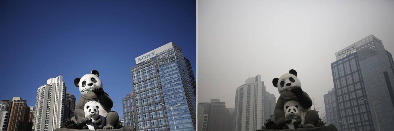 Fotos tomadas el 17 de noviembre 2014 (r) y 14 de enero 2015 (d). FOTO Reuters