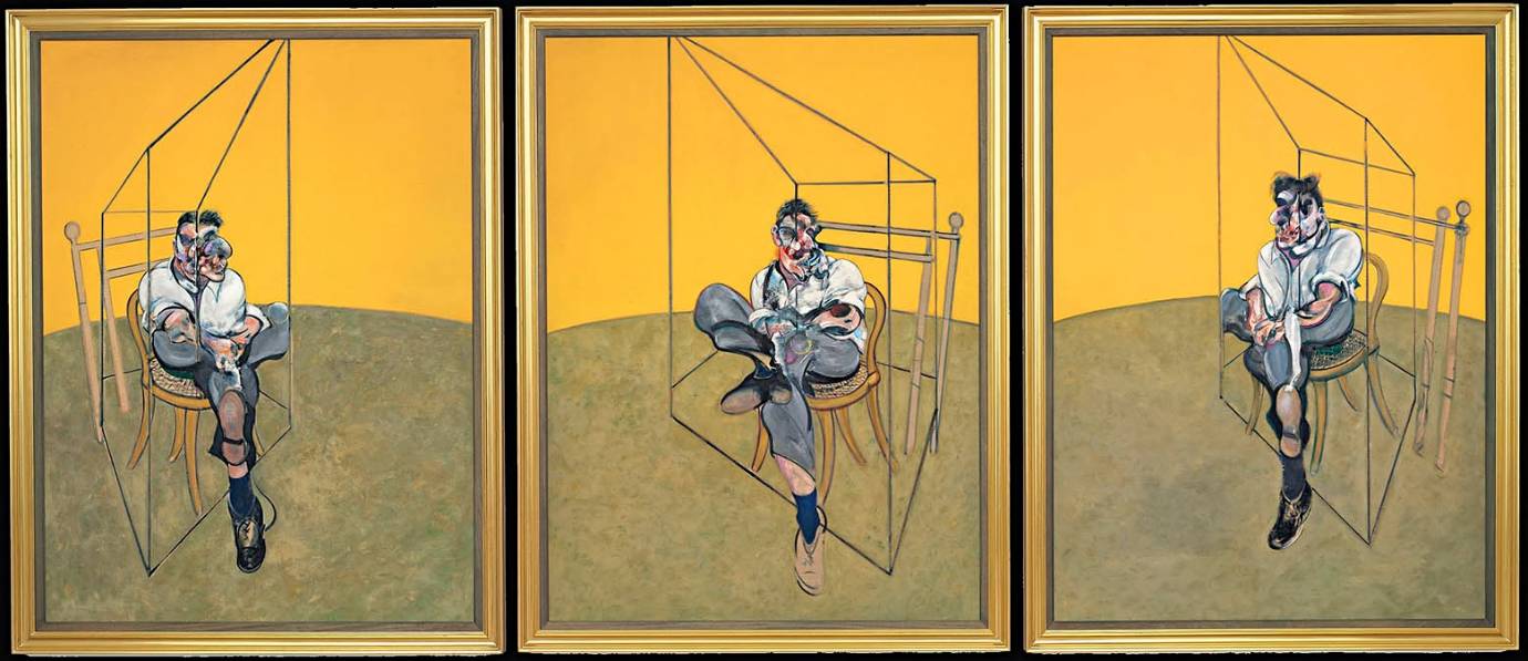 Tres estudios de Lucian Freud, de Francis Bacon. Es un tríptico subastado en 105 millones de euros en Christie’s, Nueva York, el 12 de noviembre de 2013. Es un óleo realizado en 1969. Lucian Freud fue un pintor y grabador británico del siglo XX, destacado en el arte figurativo.