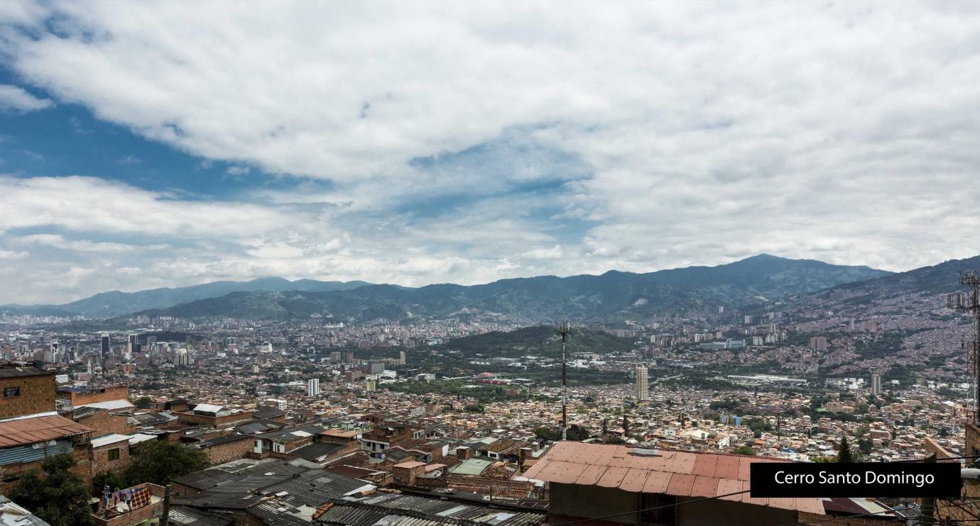 El cerro Santo Domingo esta ubicado en el sector nororiental de Medellín. Foto Camilo Suárez