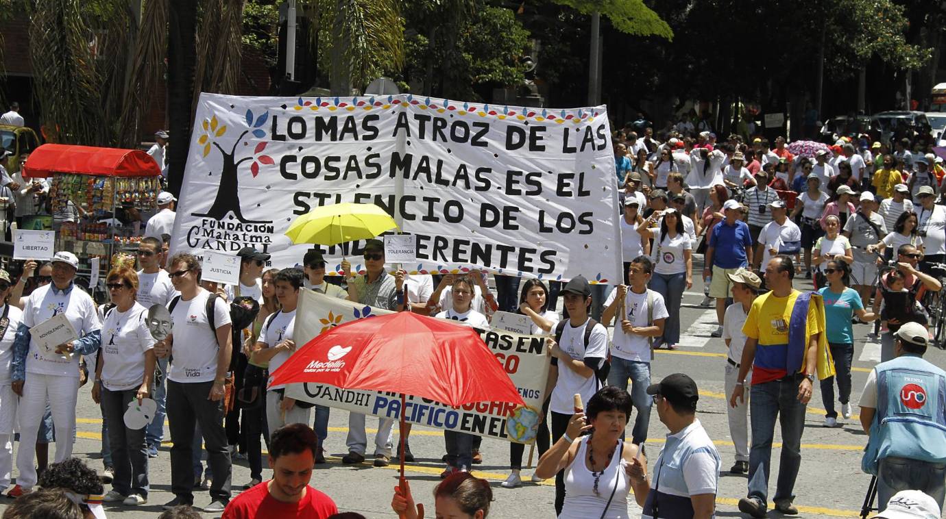 La capital del país fue el principal punto de concentración de la movilización. FOTO DONALDO ZULUAGA