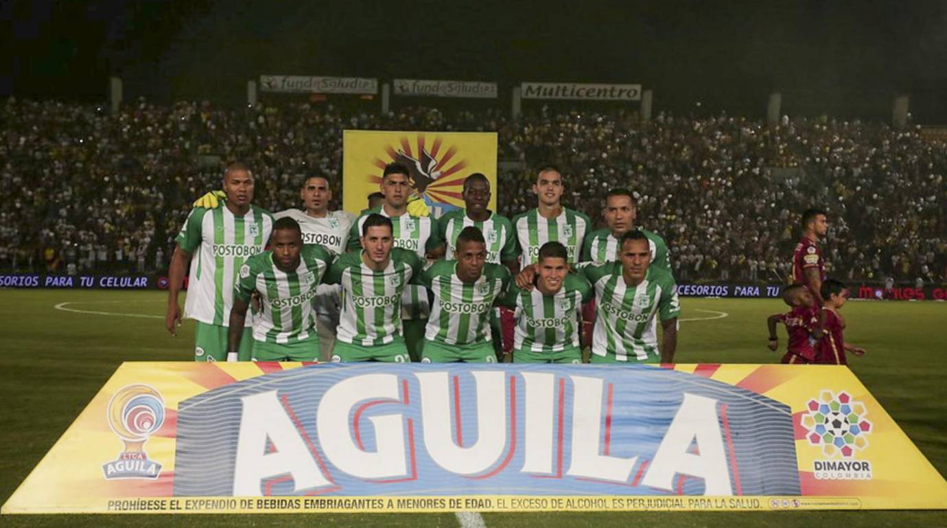 Una genialidad del atacante Dayro Moreno le dio la ventaja al verde este miércoles 1-0 ante el Tolima en la ciudad de Ibagué. Foto: Luisa González, Colprensa
