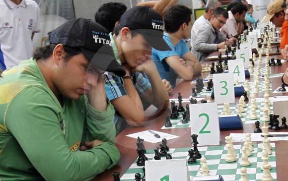 El antioqueño Andrés Gallego ganó el Abierto de ajedrez Gabriel Herrera. FOTO jaime pérez