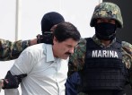 Imagen de archivo de la captura del narcotraficante mexicano Joaquín Guzmán, el Chapo, el 22 de febrero de 2014. FOTO afp