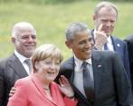 El presidente de E.U., Barack Obama, respaldó avanzar en las propuestas para un acuerdo sobre el cambio climático a fin de año y subrayó el frente común en relación a Rusia por Ucrania. Foto: reuters.