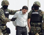 Joaquín, el “Chapo” Guzmán al momento de su detención en 2014. FOTO: AFP