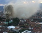 En Twitter los ciudadanos reportaron el incendio en el centro de Medellín. FOTO Ana Maria Salazar ‏@AnaMSala 