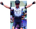 Alexánder Gil (EPM-Scott) ganó la segunda etapa de la Vuelta a Colombia. FOTO CORTESÍA FEDECICLISMO