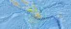 El epicentro del temblor fue localizado a unos 68 km al oeste de Kirakira, capital provincial de las Islas Salomón. FOTO USGS