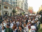 Jóvenes marcharon en las calles de Bogotá. FOTO Cortesía