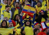Los hinchas ecuatorianos también celebran el comienzo de esta fiesta del fútbol. FOTO Reuters