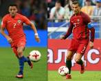 Alexis Sánchez y Cristiano Ronaldo, estrellas en Rusia. FOTO afp