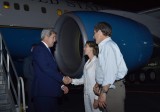 El Secretario de Estado, John Kerry y el embajador de Estados Unidos en Colombia, Kevin Whitaker llegaron en la noche del domingo a Cartagena.FOTO AFP 