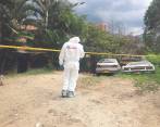 En este parqueadero en La América fue asesinado un hombre este sábado. FOTO: ANDRÉS FELIPE OSORIO GARCÍA