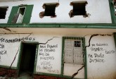 En los meses posteriores a la emergencia, los gramaloteros dejaron mensajes en sus antiguas viviendas. FOTO: Juan Antonio Sánchez