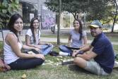 Daniela Gil, Vanessa Gil, Lina Espinal y Jonathan Gil. Foto Cámara Lúcida. 