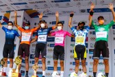 Todos los campeones de la Vuelta a Colombia en su edición 70 que terminó en Medellín. FOTO @luisenciclismo
