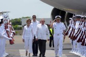 El domingo, el presidente de Cuba, Raúl Castro, arribó al aeropuerto Rafael Núñez de Cartagena. FOTO REUTERS
