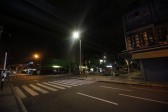 En la noche, el mismo punto en El Hueco. Foto Camilo Suárez.