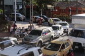 Los vehículos que respondieron al llamado salieron a varios sectores de la ciudad. FOTO CARLOS VELÁSQUEZ