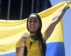 Mariana Pajón es única deportista colombiana que ha logrado dos oros olímpicos. FOTO AFP