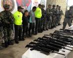 En el último operativo contra el frente Oliver Sinisterra liderado por alias Guacho, murieron seis de sus integrantes, cinco fueron capturados y se incautó material de guerra. FOTO Cortesía Policía