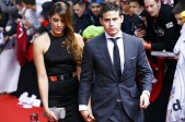 James Rodríguez llegó acompañado de su esposa, Daniela Ospina.