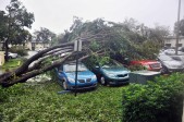 Donald Trump declaró este domingo el estado de catástrofe natural en Florida para socorrer a la península azotada por el gigantesco huracán Irma. FOTO AFP