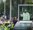Despedida del Papa Francisco en Bogotá. FOTO AFP