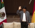 Evo Morales estuvo un mes asilado en México. FOTO: AFP