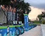 La nueva parada, la número 66 del sistema EnCicla, está ubicada en Parques del Río. FOTO CORTESÍA ÁREA METROPOLITANA