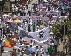 La marcha por la salud recorrerá el centro de Medellín. FOTO ARCHIVO - EDWIN BUSTAMANTE