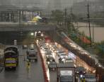 Este es el soterrado del tramo 1B de Parques del Río, donde ya habían se habían habilitado dos carriles el pasado 5 de abril.FOTO: Edwin Bustamante Restrepo