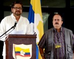 El jefe de la guerrilla de las Farc, Iván Márquez, anunció que ese grupo al margen de la ley está listo para organizar un movimiento político abierto en el país. FOTO colprensa 