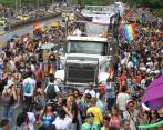 Las celebraciones del Orgullo comenzaron como un homenaje a la rebelión de Stonewall de 1969, cuando clientes homosexuales se plantaron ante una redada policial en un bar neoyorquino. FOTO RÓBINSON SÁENZ