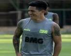 Germán Cano durante una de las prácticas de Vasco da Gama. FOTO @VascodaGama